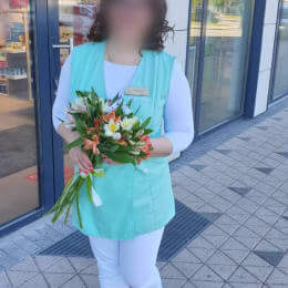 Доставка цветов в город Rīga. Отчёт № 4256