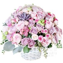 Basket pink end violet colours