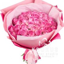 Roses bouquet ''Rose'' 50см