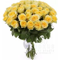 Желтые розы 60cm